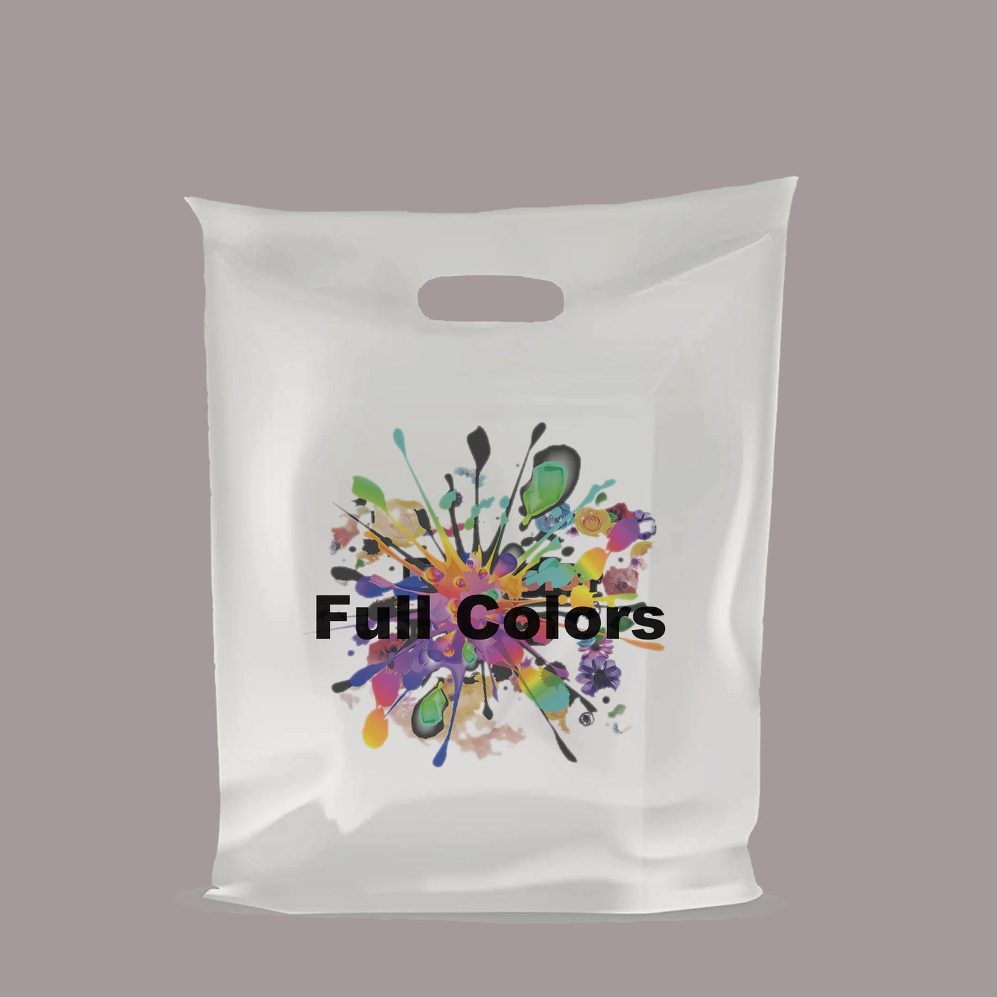 Custom Clear Plastic Merchandise Bags Die Cut Shopping bags | Recyable | Digital Printing