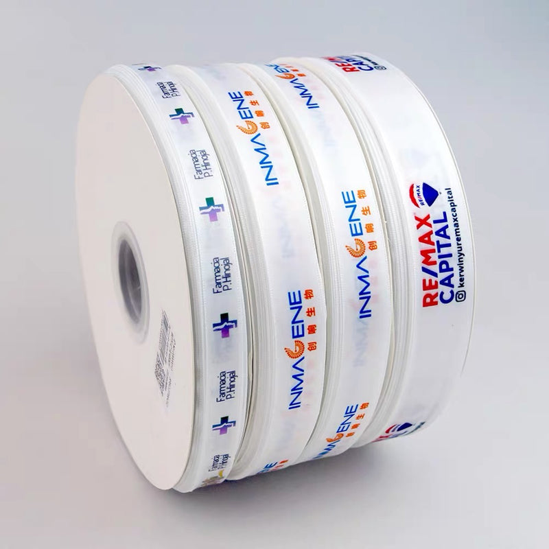 100Yards Custom Satin Ribbon Grosgrain Ribbon | More Colors Printing
