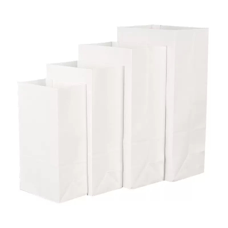 White Color Kraft Paper Bags Blank Bags-70gsm