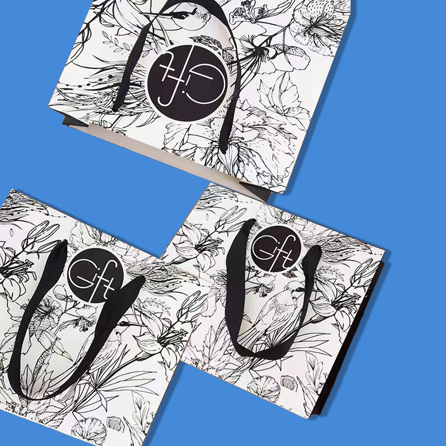 Custom Luxury Gift Paper Bags | Recyable | Full Colors Printing