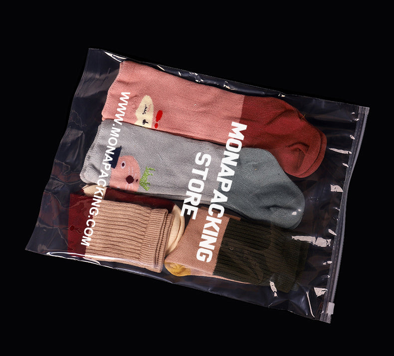 Custom Clear Ziplock Bags | Recyable | One Color Printing
