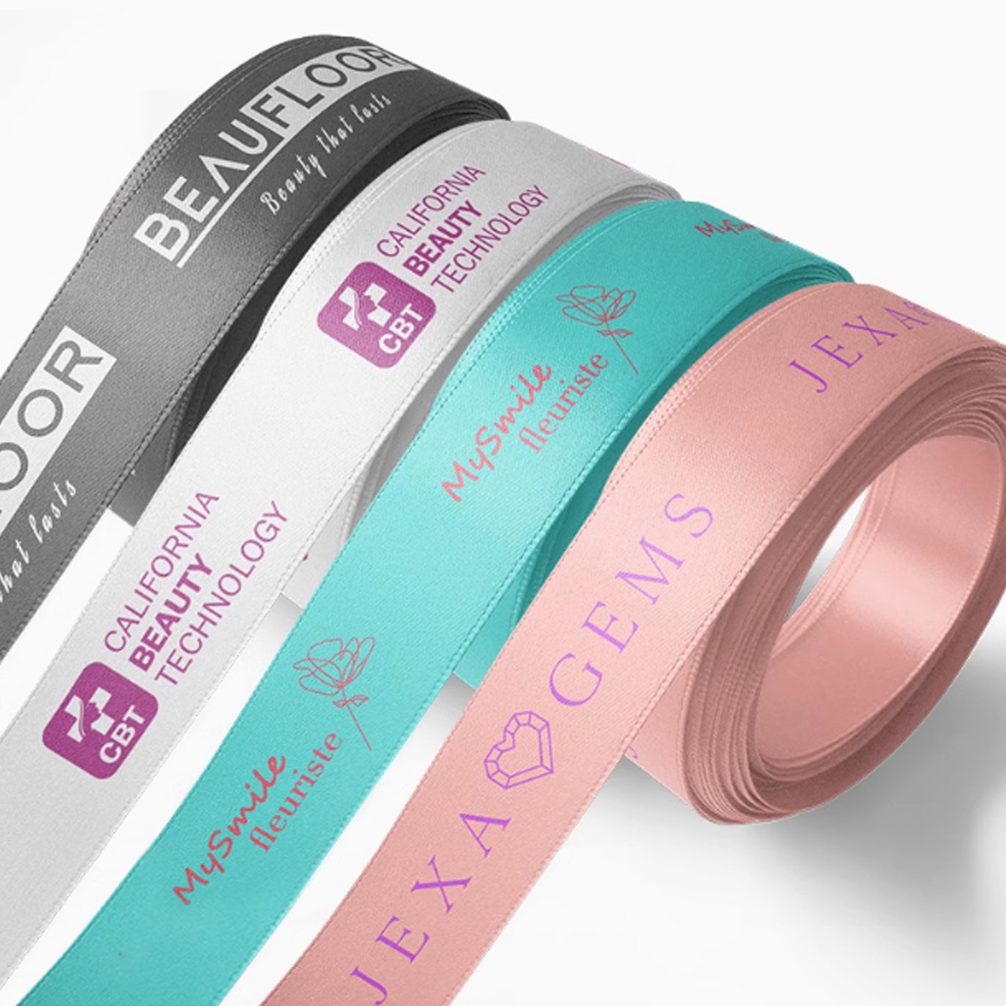 100Yards Custom Satin Ribbon | One Color Printing
