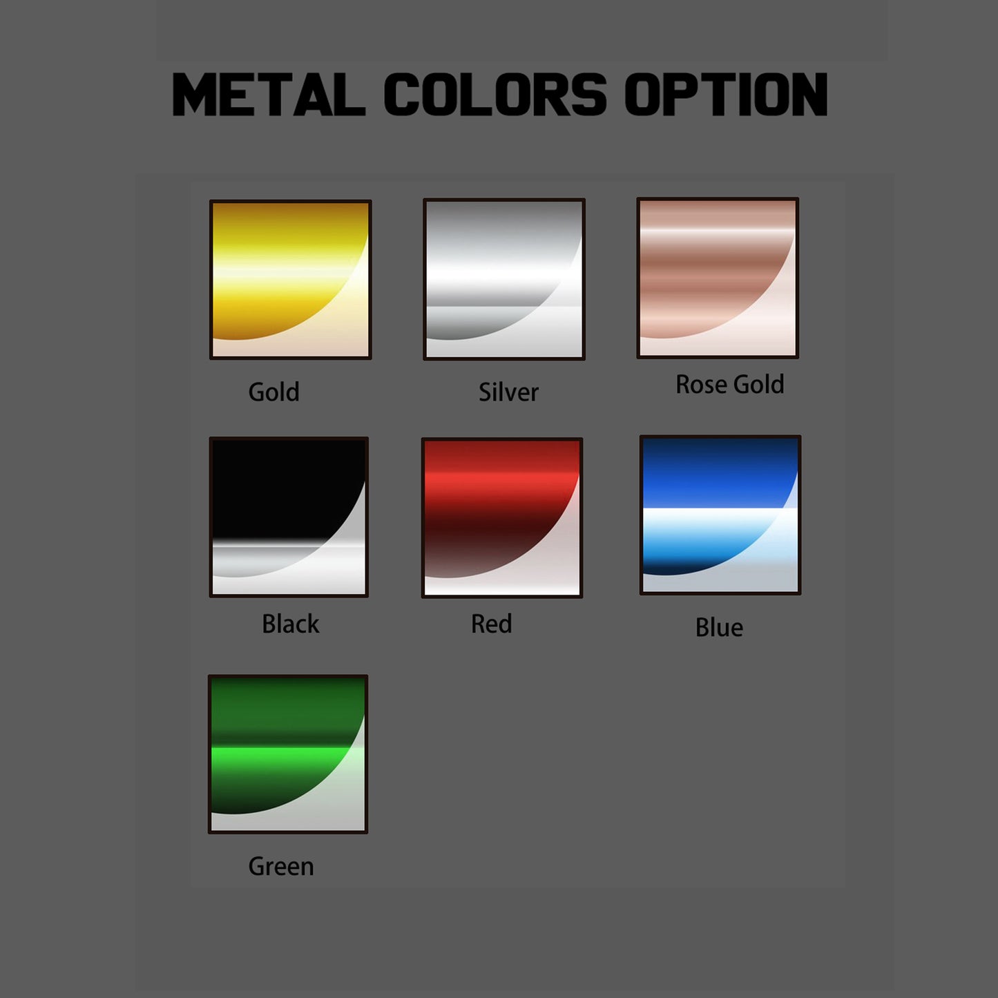 Custom Metal Stickers Transfer Stickers