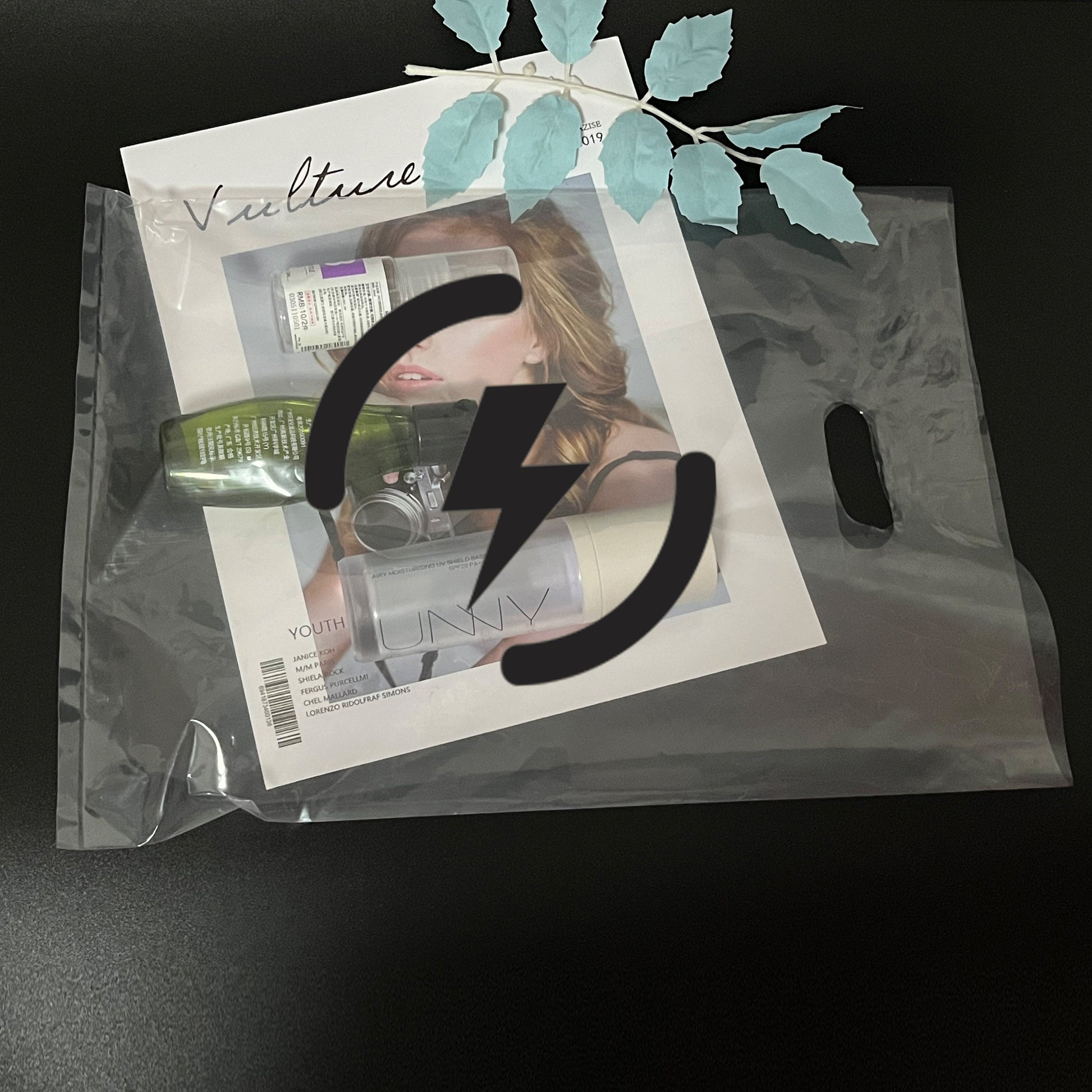 50-1000Pcs Custom Clear Shopping Bags with Logo for Boutique Custom Plastic Gift Bags with Logo Custom Merchandise Bags for Business