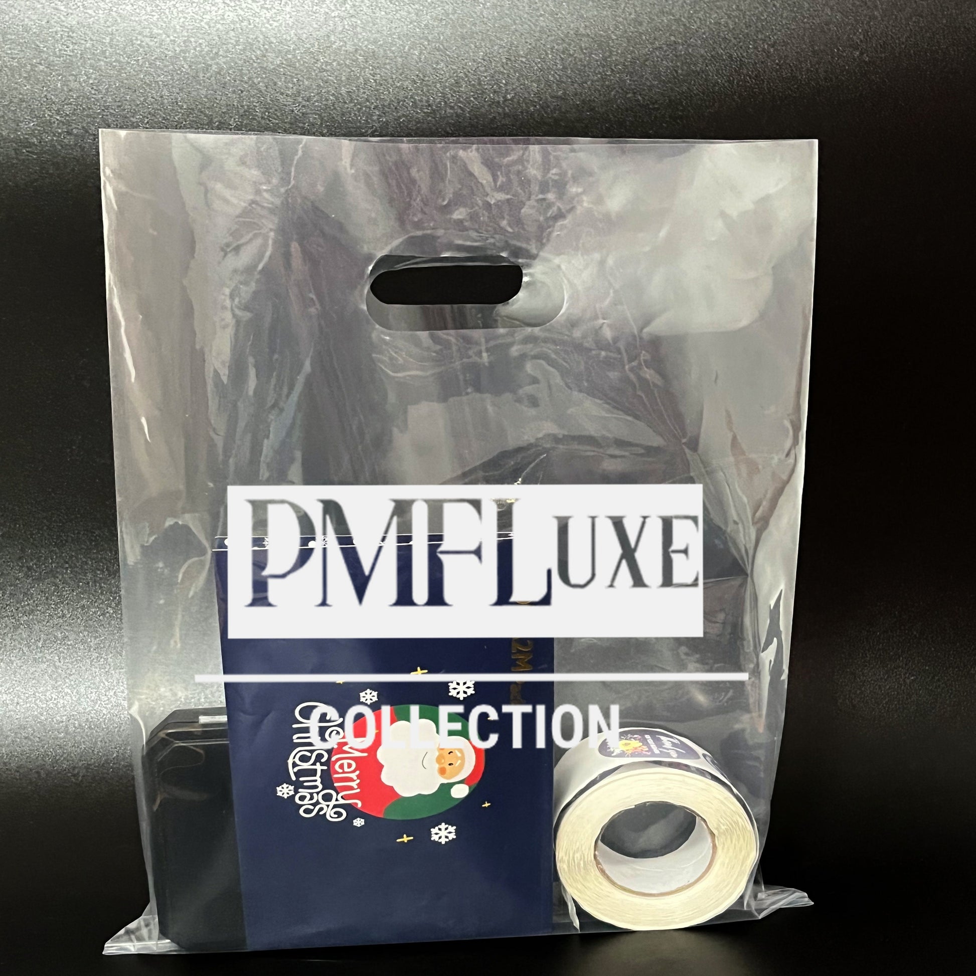 50-1000Pcs Custom Clear Shopping Bags with Logo for Boutique Custom Plastic Gift Bags with Logo Custom Merchandise Bags for Business