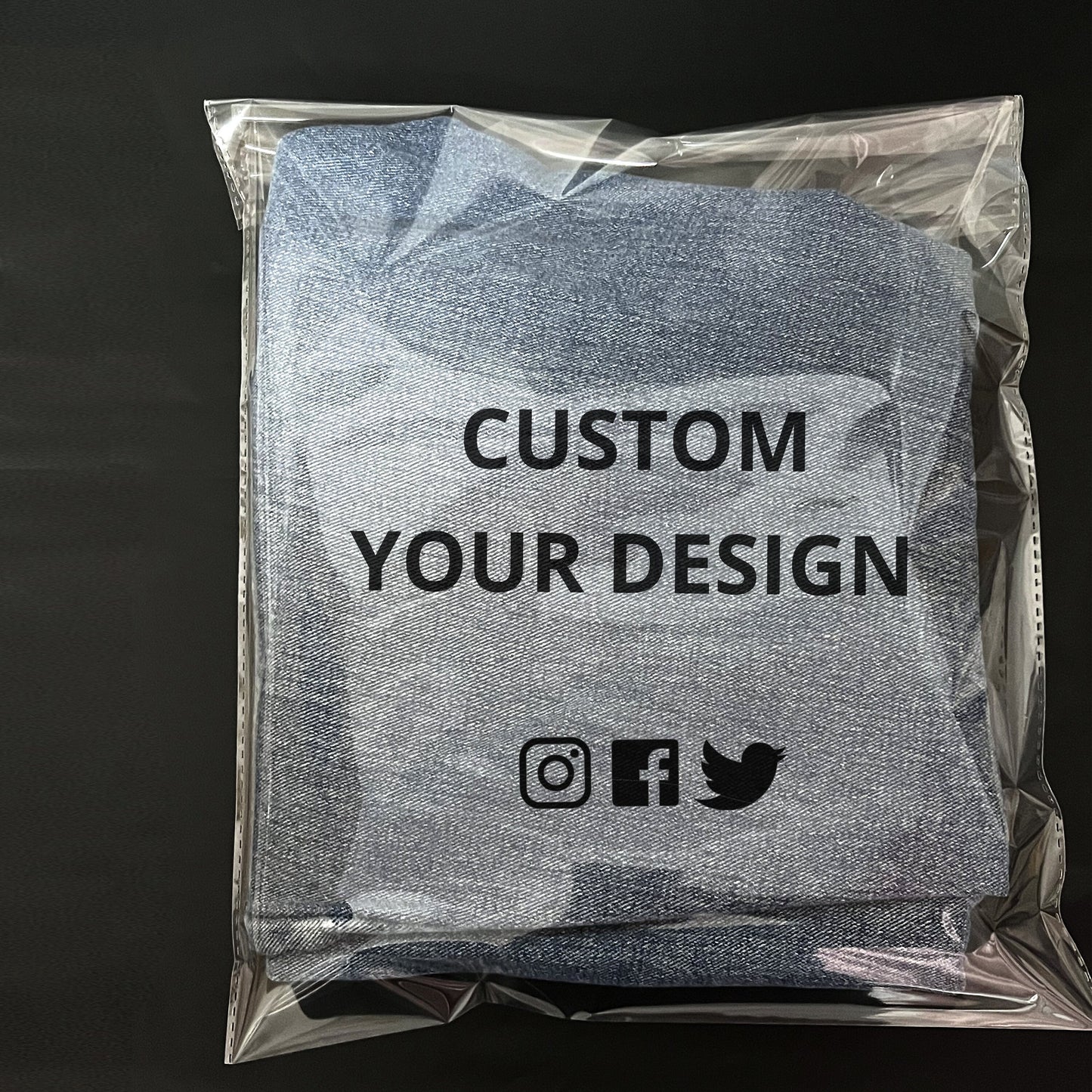100Pcs Custom Clear OPP Bags High Quality Plastic Bags Custom Packaging Poly bags Self Adhesive Bag for Clothing, Jewlery, Notebook etc