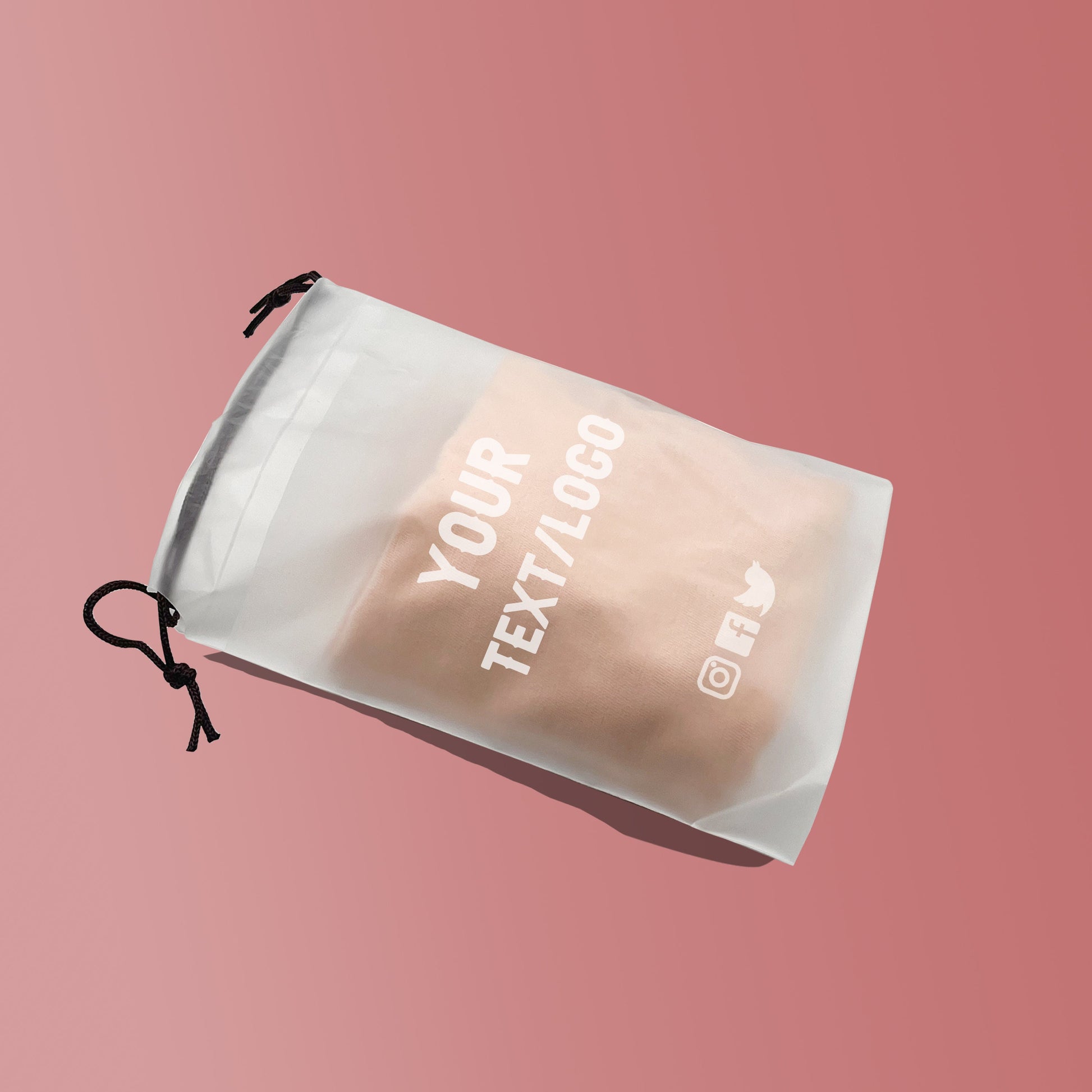 Custom High Quality Drawstring Bag, Durable Frosted Clear Bag, Reusable Drawstring Bags with Logo, Personalized Cornhole bags with Logo
