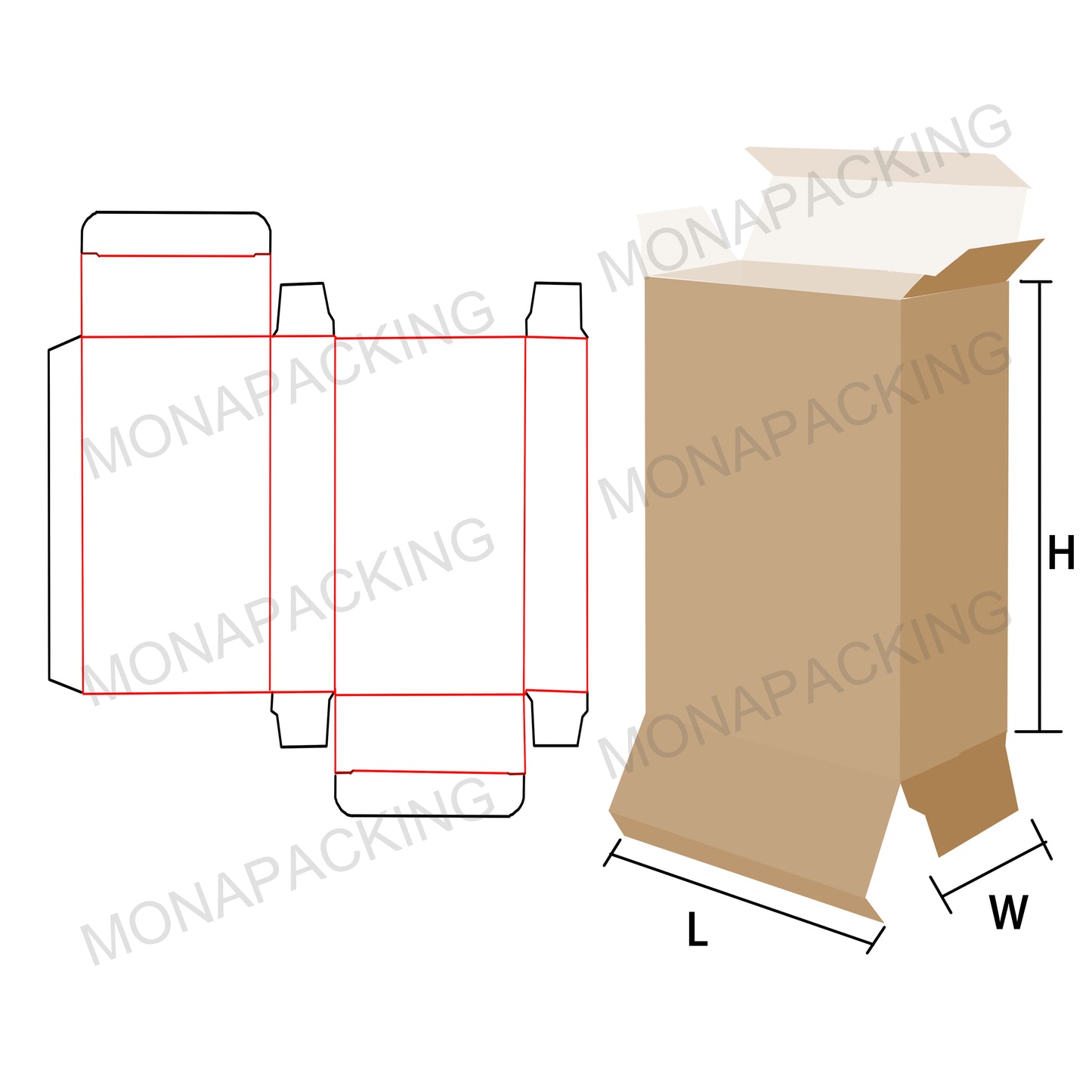 Custom Paper Tuck Box Card Stock Box | Recyable | Digital Printing