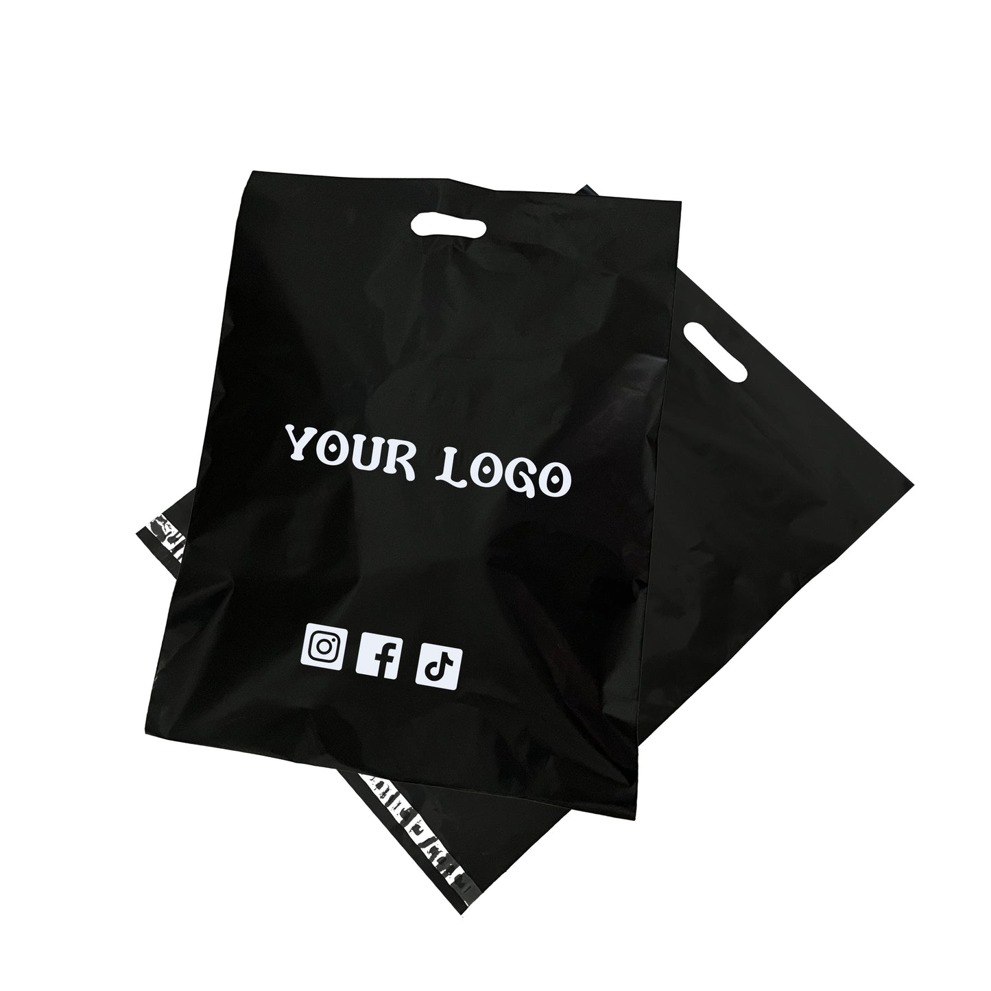 Custom Handled Poly Mailers Shipping Bags Envelopes | Recyable | One Color Printing