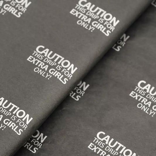 Custom Black Tissue Paper Wrapping Paper | One Color Printing