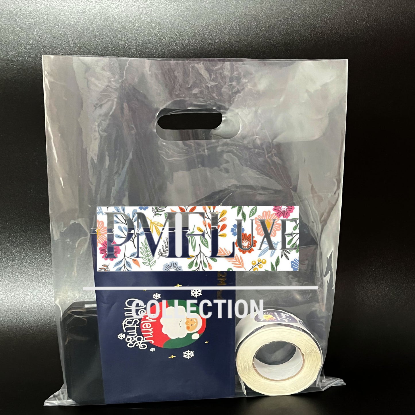 Custom Clear Plastic Merchandise Bags Die Cut Shopping bags | Recyable | Full Colors Printing