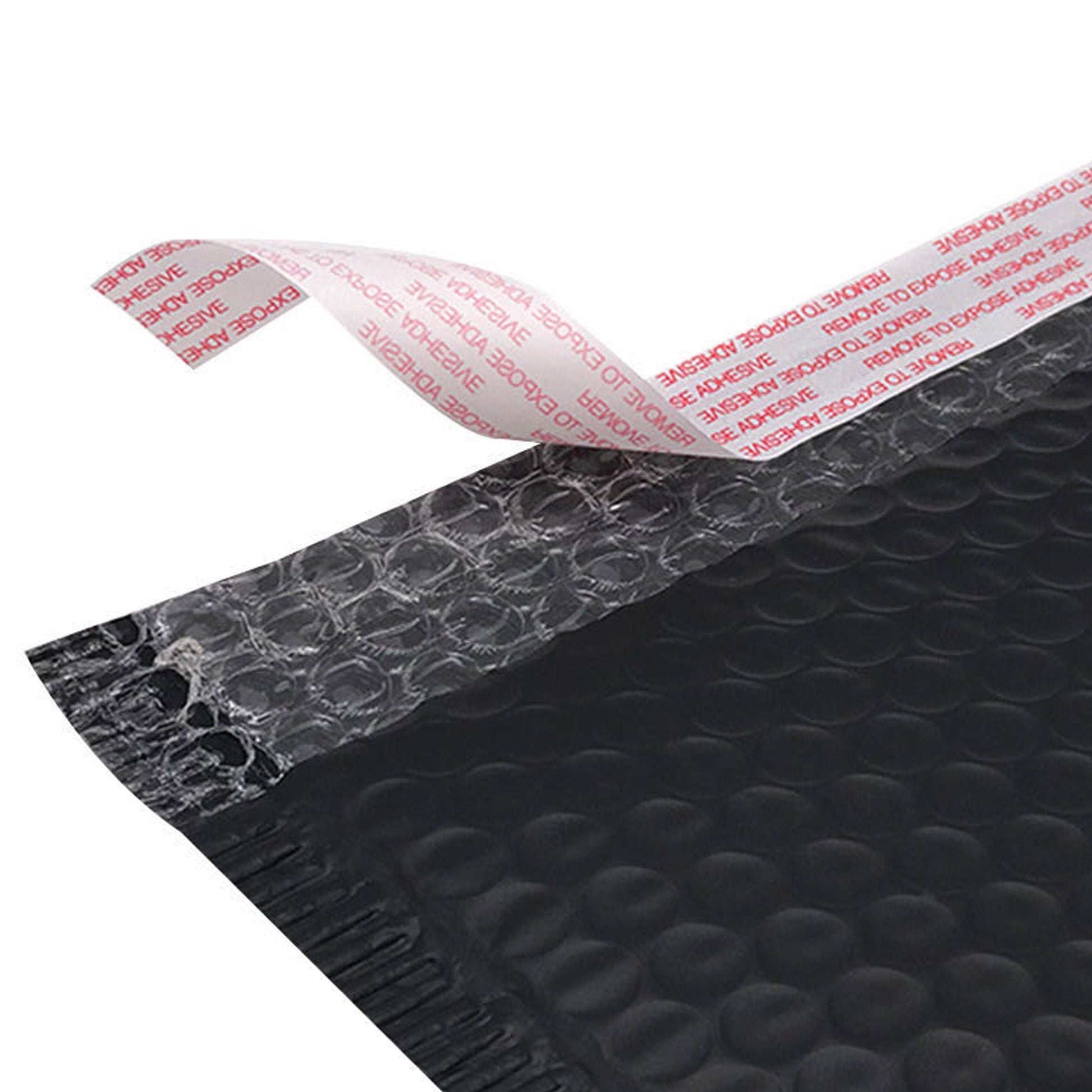 Custom Bubble Mailers Premium Matt Black Packaging Bags Bubble Mailers with One Color Printing