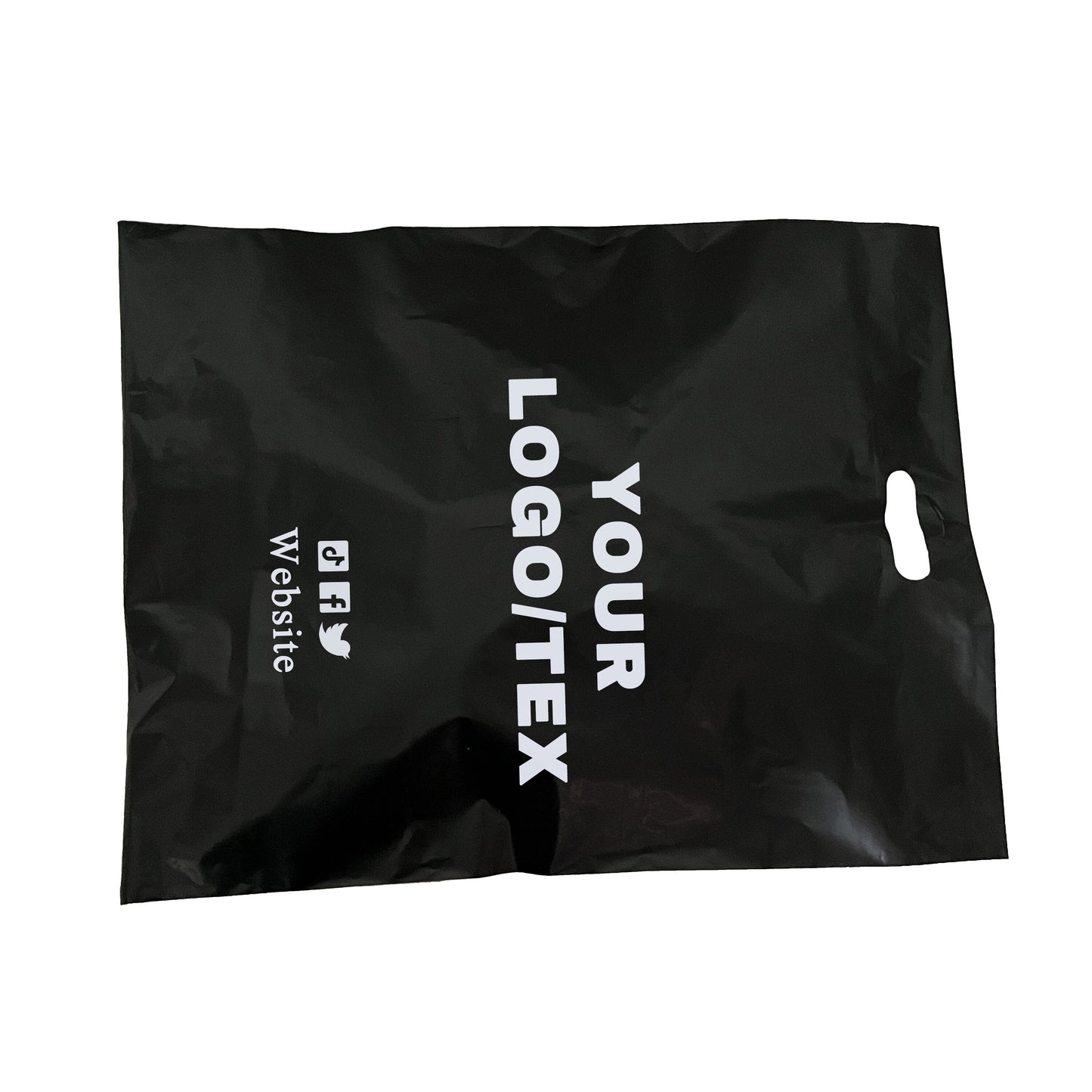 Custom Black Poly Mailers with Handle Adhesive Self Sealing Shipping Bags Custom Postage Bag Light Weight Shipping Envelopes