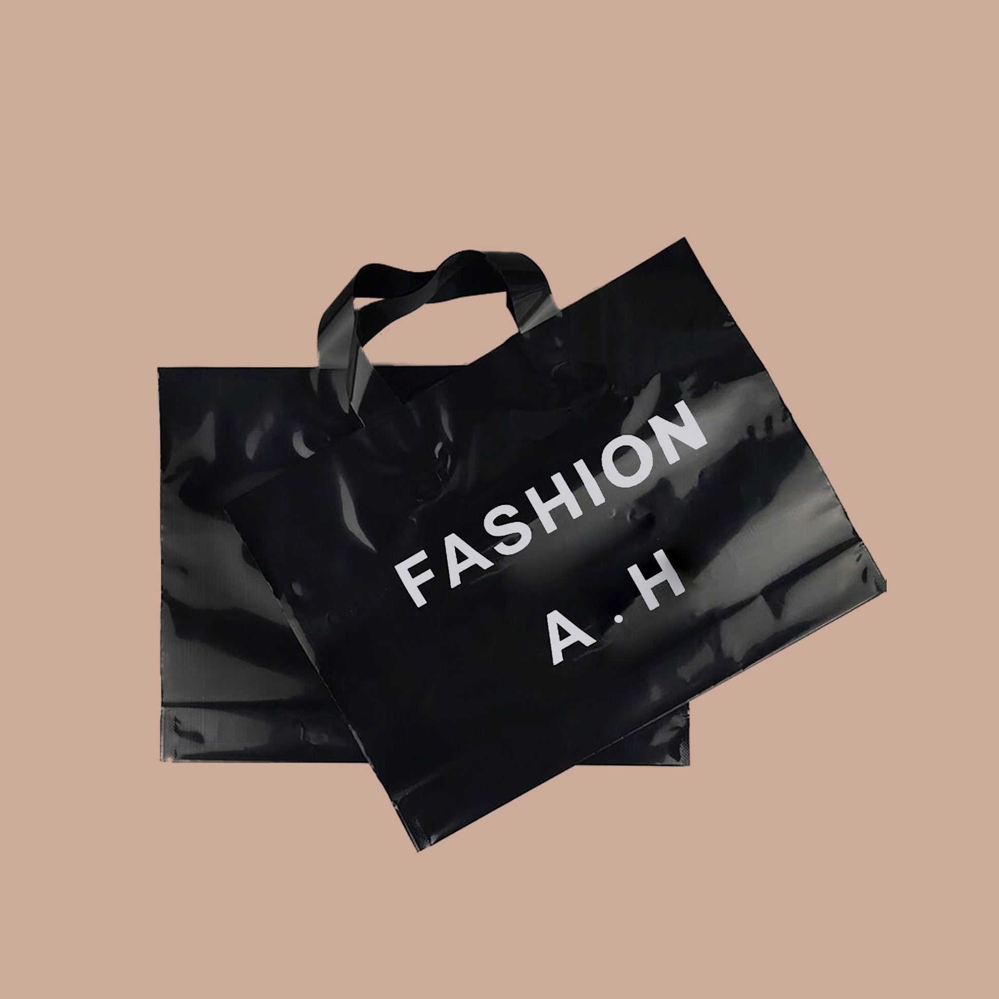 50-1000Pcs Custom Shopping Bags with handle for Boutique Custom Plastic Shopping Bags Merchandise Bags with Logo for Business