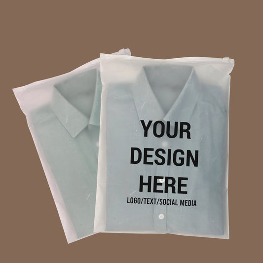 Custom Frosted Zipper Bags High Quality Ziplock Bag Cleat Zipper Bags Clothes Plastic Bag Custom Packaging for Poly Mailers