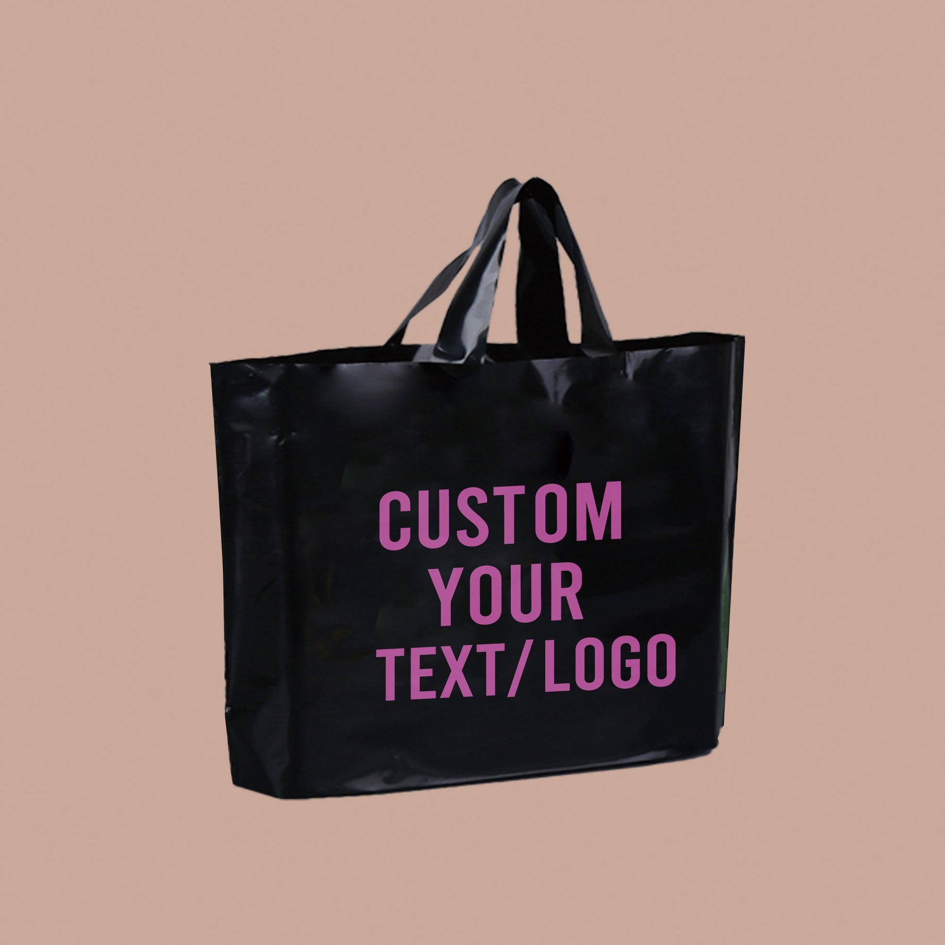 50-1000Pcs Custom Shopping Bags with handle for Boutique Custom Plastic Shopping Bags Merchandise Bags with Logo for Business