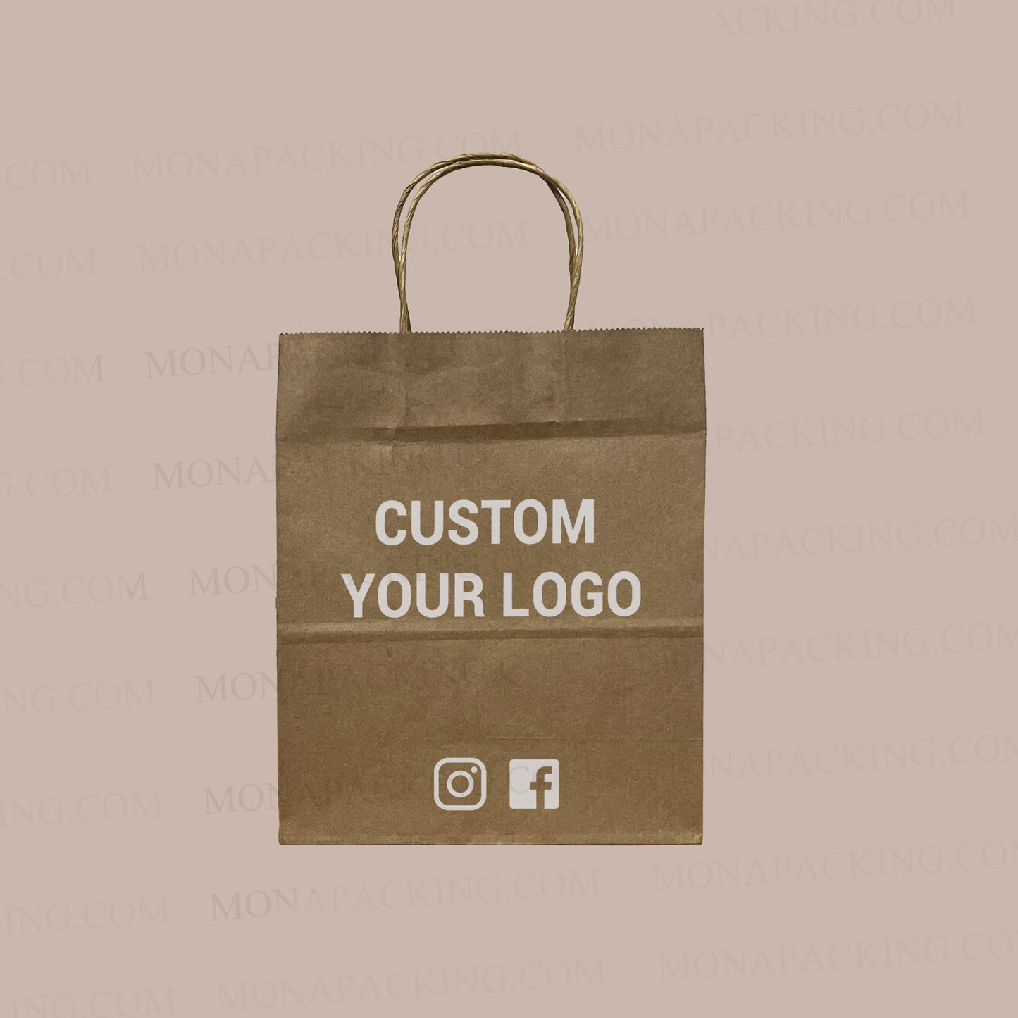 Custom Logo kraft Paper Bags Gift Bags Eco Friendly Shopping bags with Handle Clothes Merchandise Bag Retail Bag Party Wedding Bag