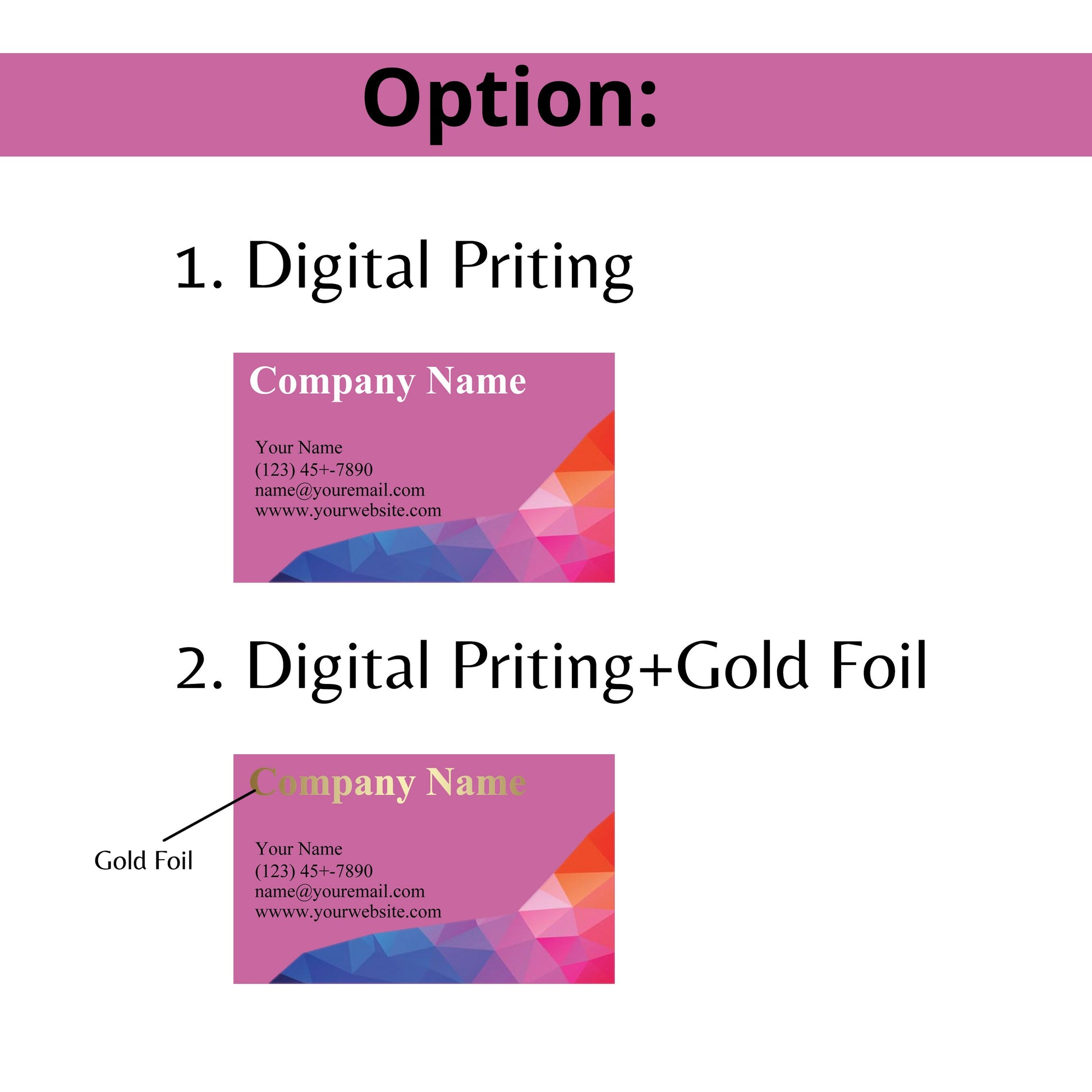 100 Custom Printing Business Cards 2.1x3.5" Personalized Thanks Cards Thank You for Your Order Card Full Colors Printing or Gold Foil