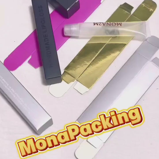 Custom Lip Gloss Box Lip Stick Box Personalized Tuck Box Packing Box Cosmetic Box - Full Colors Printing