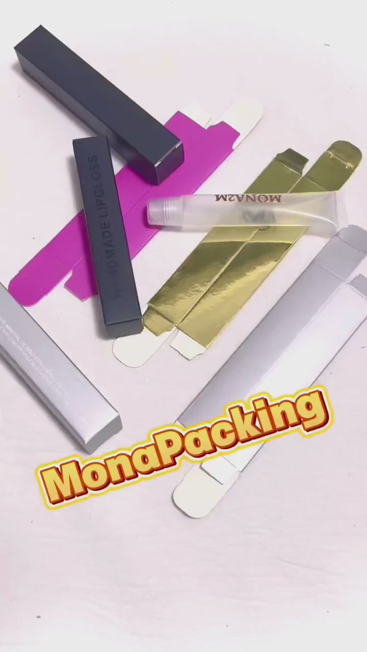 Custom Lip Gloss Box Lip Stick Box Personalized Tuck Box Packing Box Cosmetic Box - Full Colors Printing